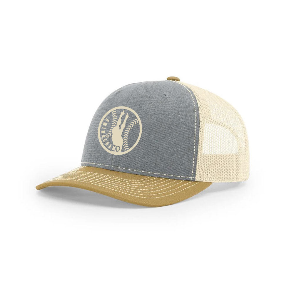 Snapback Trucker Cap - Grey / Birch / Gold
